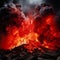 Firestorm Burst: Vivid and Dynamic Image of an Intense Volcanic Eruption