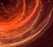 Firestorm, curved fractal background