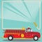 Firetruck Birthday Party Invitation