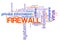 Firewall text sign