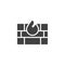 Firewall vector icon