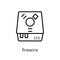 Firewire icon. Trendy modern flat linear vector Firewire icon on