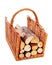 Firewood in a basket