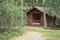 Firewood storage shack