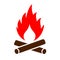 Firewood vector icon