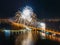 Firework above Voronezh during celebration of City Day