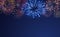 Firework bursting sparkle background set