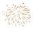 Firework design on white background.