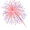 Firework design on white background