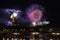 Firework on the Eiffel Tower for the Bastille Day in Paris - Le feu d`artifice de la Tour Eiffel Ã  Paris pour le 14 Juillet