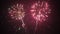 Firework explosions in the sky 4K