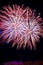 Firework fireworks celebration red blue white tails