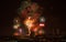 Firework of HuaHin Countdown on new year\'s eve, Thailand