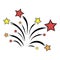 Firework icon cartoon