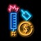 firework label price neon glow icon illustration
