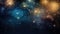 Firework light and bokeh abstract celebrate background