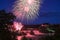 Firework over the Rhinefall on the Swiss National Da