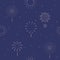 firework seamless pattern in night.Editable vector illustration for postcard,banner