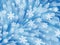 Firework of snowflakes. Blue background