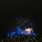 Fireworks above the castle in Ljubljana, Slovenia 2018