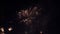 Fireworks on the background of the dark night sky. 4th July - American Independence Day USA