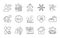 Fireworks, Balloon dart and Gifts icons set. Snowflake, True love and Gingerbread man signs. Vector