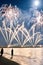 Fireworks beach of Forte dei Marmi Italy