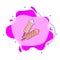 Fireworks colored liquid bacdge icon. Simple color vector of circus icons for ui and ux, website or mobile application