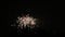 Fireworks. Colorful celebration fireworks isolated on a black sky background. Burst