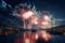 Fireworks creating a breathtaking scene over a