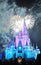 Fireworks at Disney Cinderella Castle