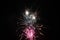 Fireworks display lights up the night sky