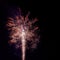 Fireworks display night in London, UK