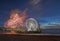 Fireworks festival Scheveningen with ferriswheel on the pier