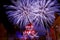 Fireworks in front of the basilica of San Sebastiano in Palazzolo Acreide, Sicily