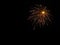 Fireworks: Golden Shimmery Shower with Diamonds