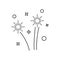 Fireworks icon vector. holidays illustration sign. celebration symbol. event logo.