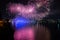 Fireworks on Lake Garda, in Riva del Garda Italy.