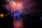 Fireworks on Lake Garda, in Riva del Garda Italy.