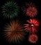 Fireworks montage fourth of july