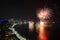 Fireworks new year 2014 - 2015 celebration at Pattaya beach, Thailand