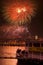 Fireworks on New Years Eve in Bratislava embankment, 1. 1. 2010