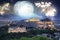 fireworks over Athens, Acropolis and the Parthenon, Attica, Greece - New Year destination