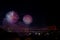 Fireworks over bridge in Istanbul, Turkey