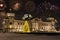 Fireworks over bundestag in berlin