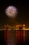 Fireworks over Doha Skyline