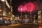 Fireworks over the Moscow, Tverskaya street