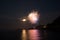 Fireworks over the Rappahannock river