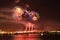 Fireworks over Santa Cruz Harbor