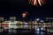 Fireworks over UmeÃ¥, Sweden